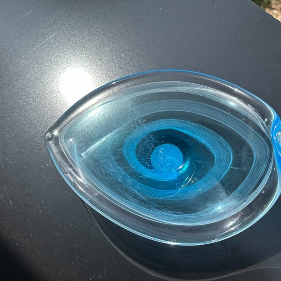 #6241 CRISTALLERIA TOSCANA GLASS CANDY DISH - Picture 6 of 9